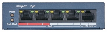 коммутатор Hikvision DS-S504P(B)