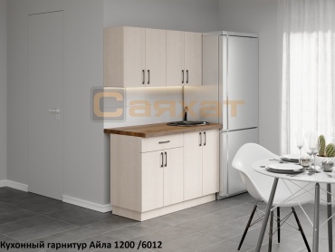 Кухонный гарнитур Айла, 120x205х60 см, ЛДСП, бежевый