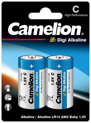 Батарейка C Camelion Digi Alkaline LR14-BP2DG 2 шт
