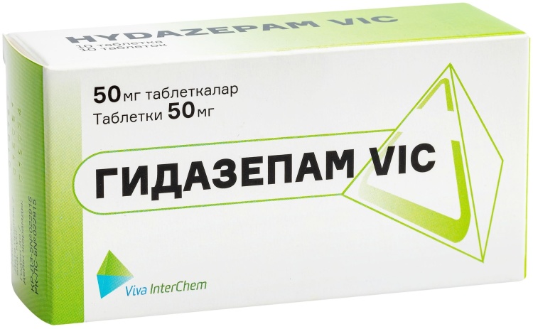 ГИДАЗЕПАМ VIC 50мг N10 таб сублингв