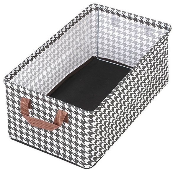 Корзина для документов 47x28x20 см, металл, текстиль