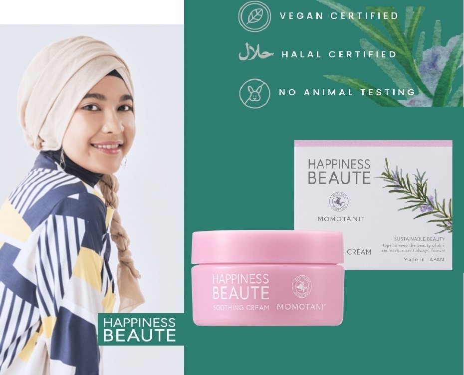 Momotani крем Смягчающий крем с растительными экстрактами HAPPINESS BEAUTE Soothing Cream для лица, для зоны декольте 40 г