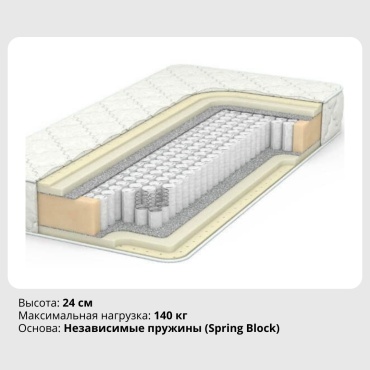 Матрас Family №17 MyHome, 138x198x24 см