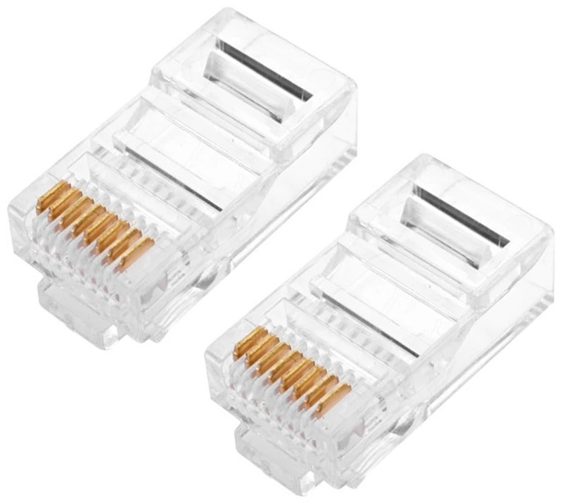 Купить Коннектор RJ45 8Р8С 5е UTP, 100 шт в Алматы – Магазин на Kaspi.kz