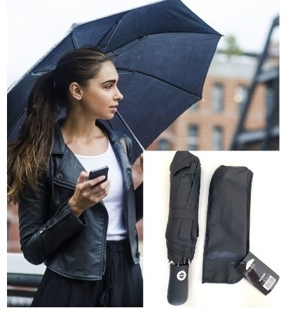 Складной зонт UMBRELLA автомат черный