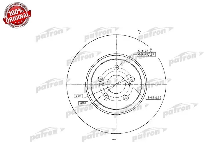 Диски PATRON передние PBD4415