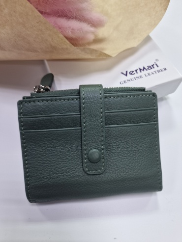 Портмоне VerMari натуральная кожа фисташковый