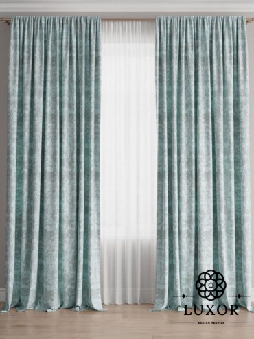 Комплект LUXOR Textile 200x280 см 2 шт, сетка, жаккард, бирюзовый