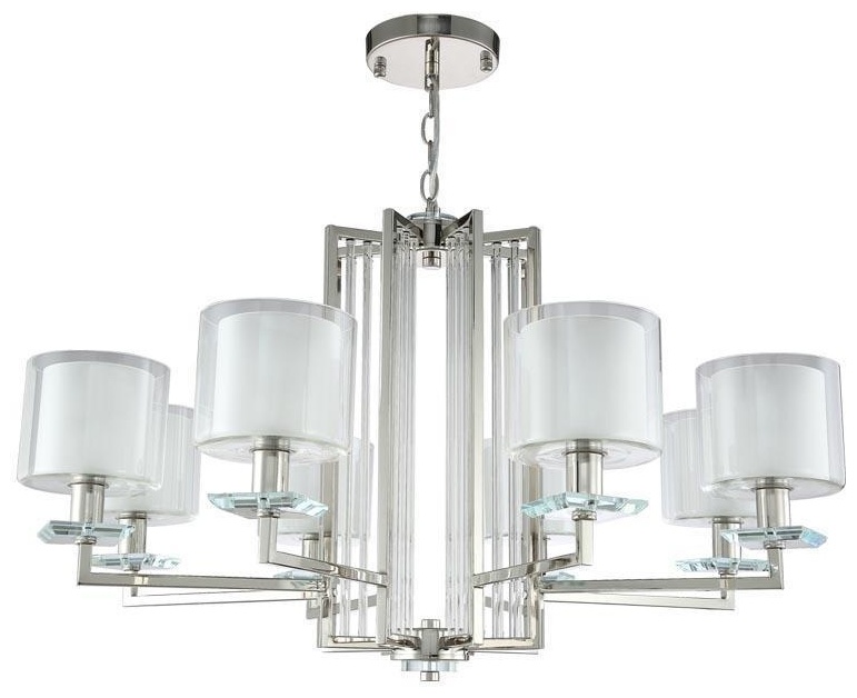 Люстра подвесная Crystal Lux Е14, кол-во ламп: 8 шт