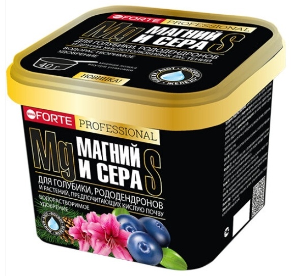Bona Forte гранулы Professional Turbo Магний и Сера для голубики, рододендронов и кислотолюбивых 1 л кг