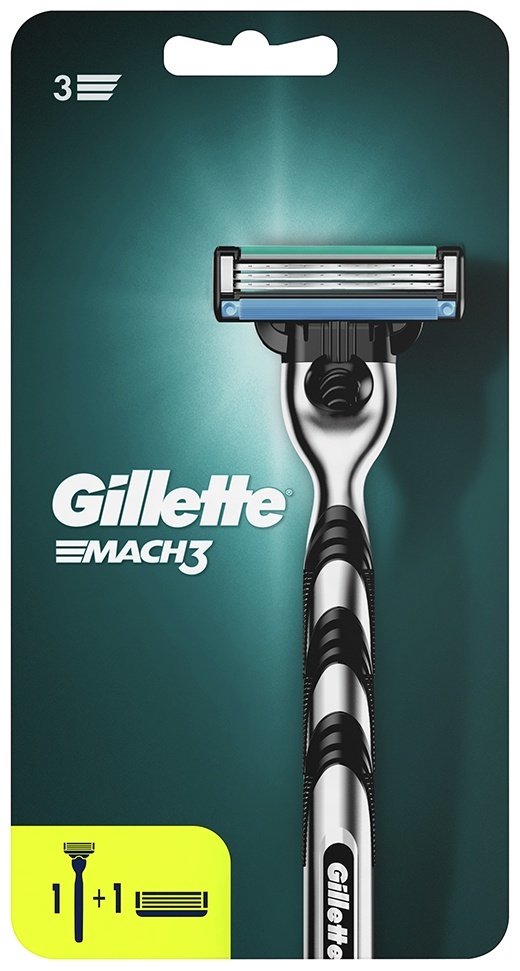 Gillette Mach3 бритвенный станок 1 шт + сменная кассета 1 шт