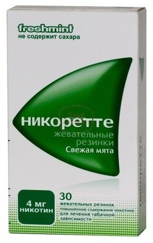 Купить Никоретте жевательная резинка 4 мг 30 шт в Алматы – Магазин на ...