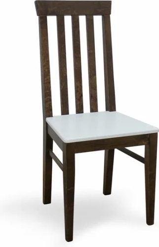 Стул Классика Ж, 98x46x50 см, белый, коричневый