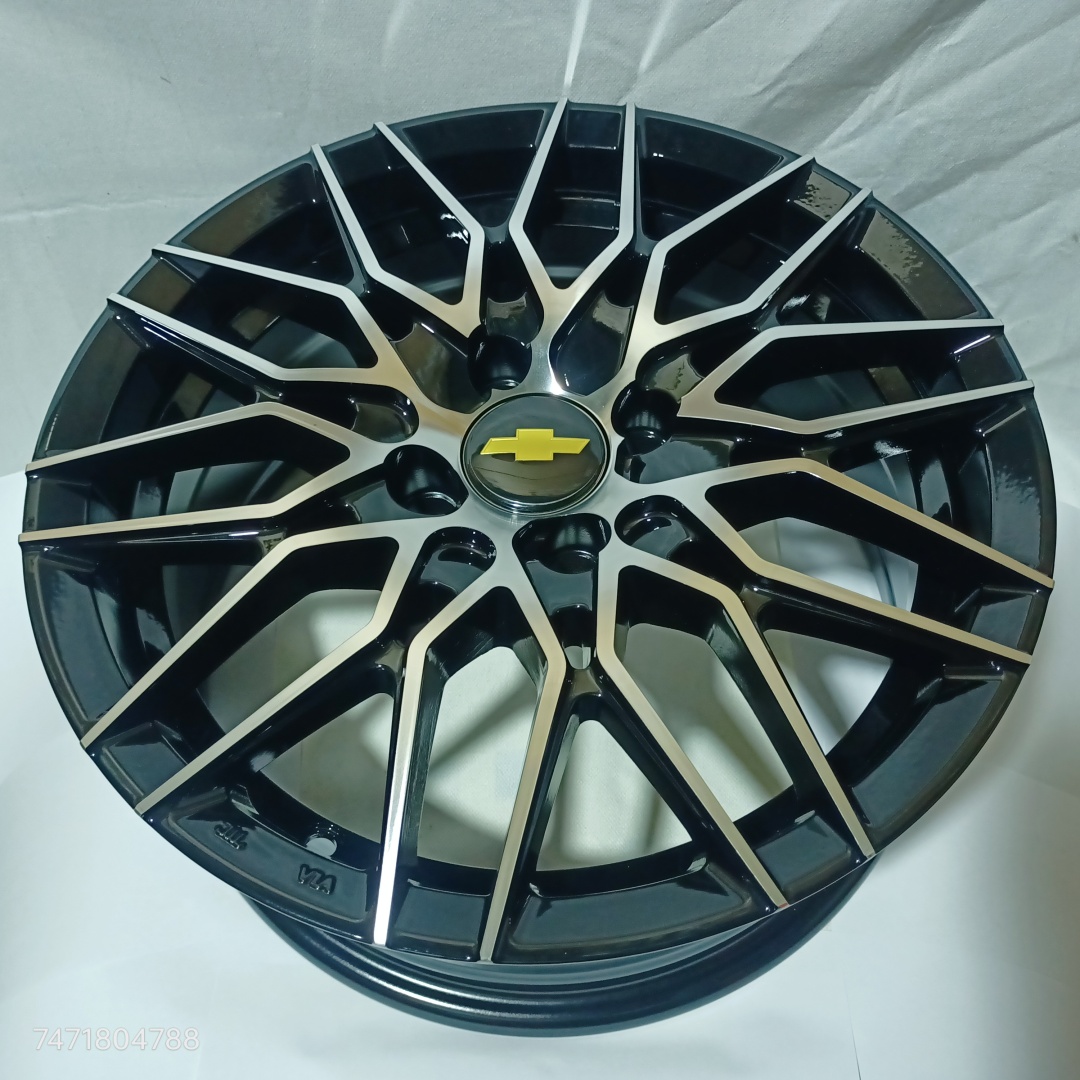 Chevrolet 3351 6.5x15/4x100 D67.1 ET35 черный, серебристый