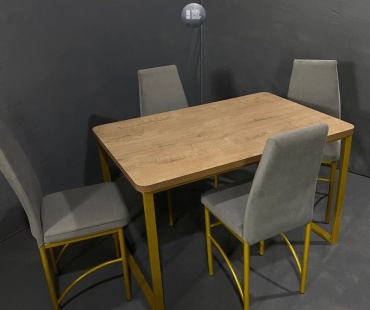 Комплект MEBEL STYLE GROUP Loft серый, коричневый, золотой