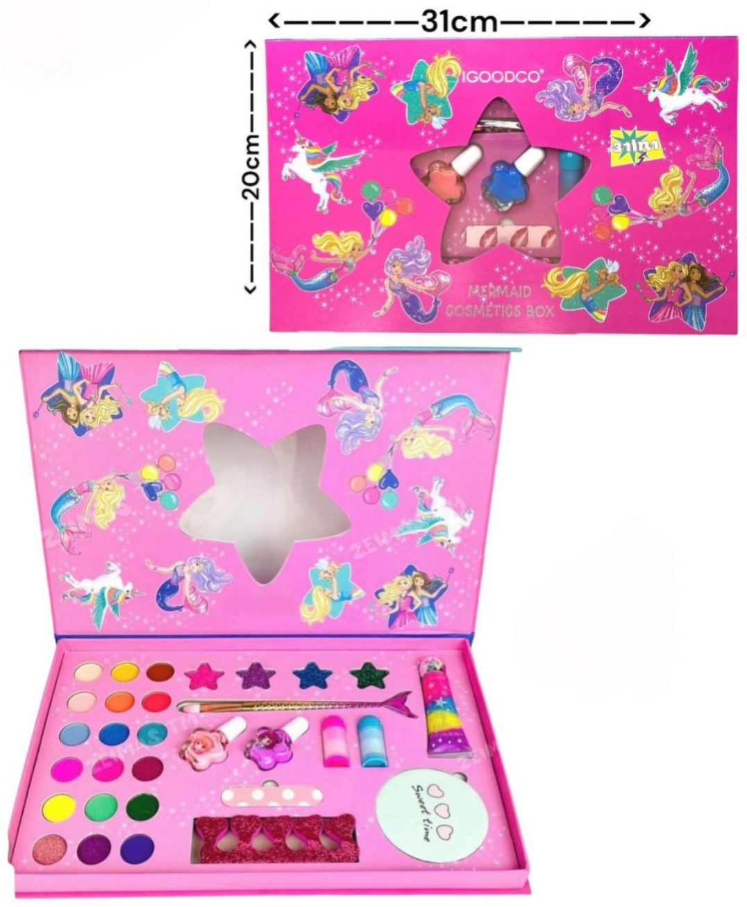 IGOODCO Mermaid Cosmetic Box набор 6+
