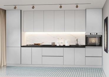 Кухонный гарнитур Adal , 370x235х60 см, ЛДСП, белый