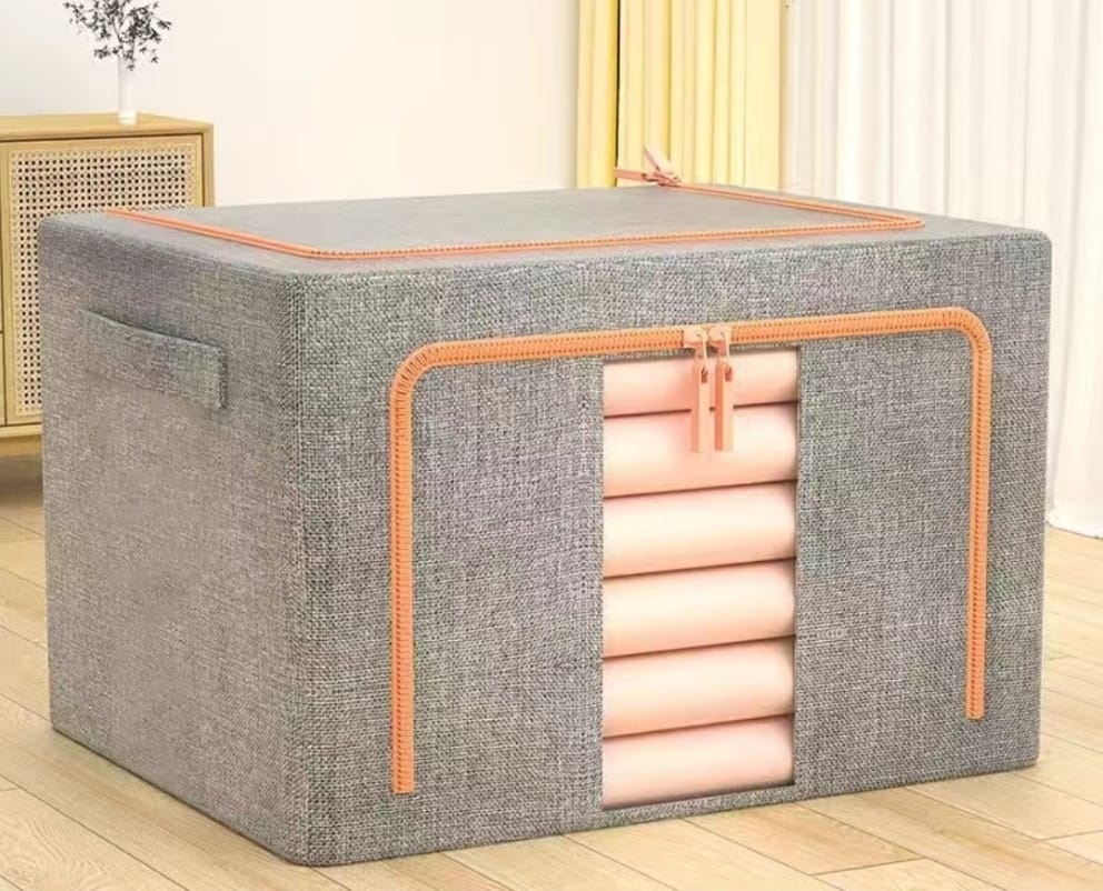 COZY HOME кофр для верхней одежды серый, 1 шт