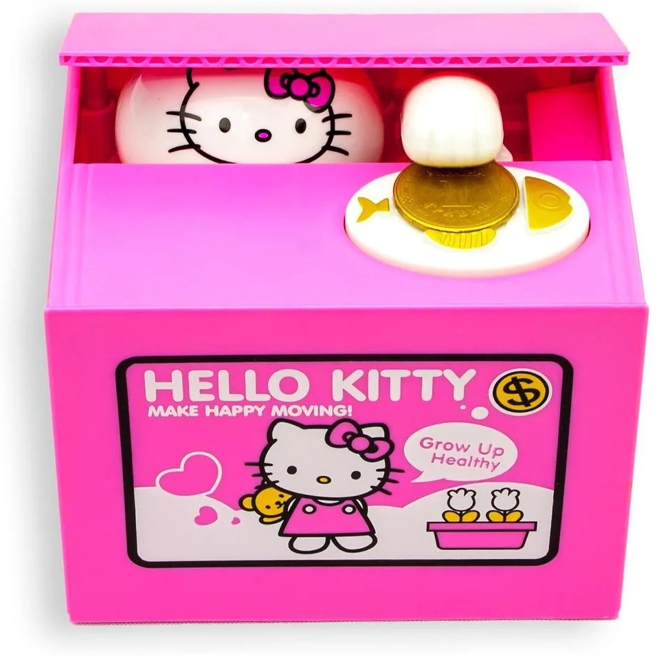 Купить Копилка Hello Kitty Кошка-воришка, пластик в Алматы – Магазин на ...