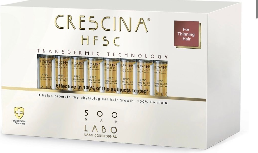 Crescina HFSC Transdermic 500 Man лосьон в ампулах 10 шт по 3.5 мл