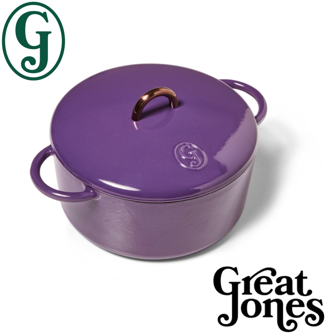 Кастрюля 3.3 л, GREAT JONES Dutch Baby Glossy Edition Plum чугун