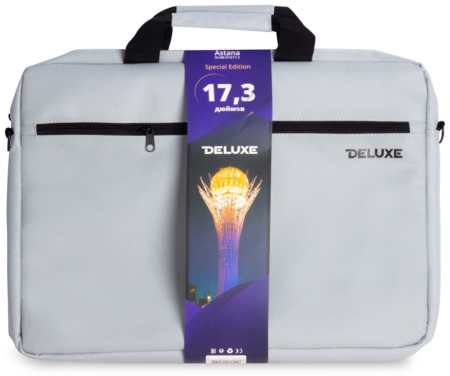 Сумка Deluxe DLNB-01G17.3 до 17.3" серый