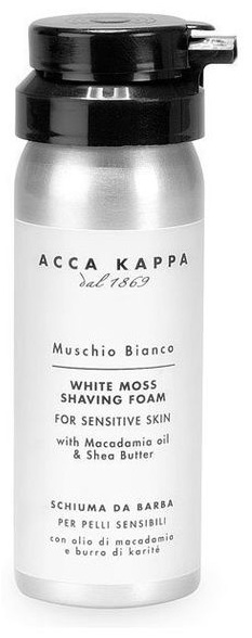 ACCA KAPPA Muschio Bianco White Moss Shaving Foam пена для бритья 50 мл