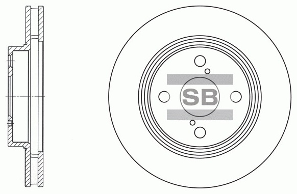 Диски Sangsin Brake передние SD4006-M