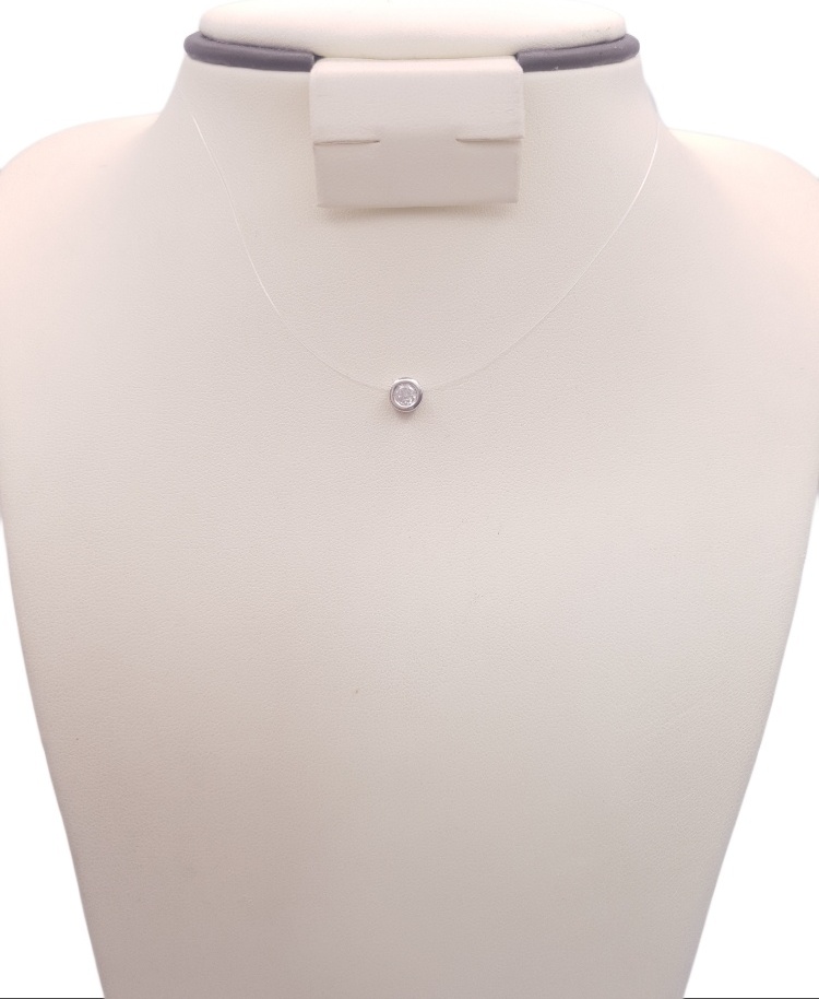 Леска PRESTIGE JEWELRY 04-307-0006 длина 40 см вес 0.7 г серебро, леска, фианит