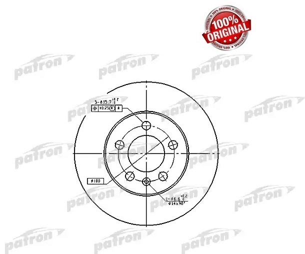 Диски PATRON передние PBD2803