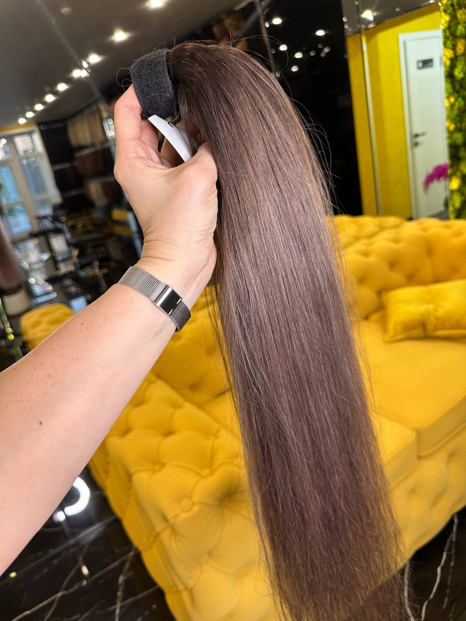 Kukla.hair.kz шиньон пепельно-серый женский