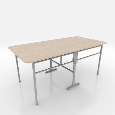 Стол-книжка Попов ЛАЙТ 1234366PMA, 175х90x75 см, ЛДСП, бежевый