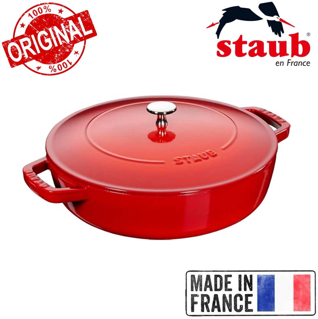 Сотейник 2.4 л, Staub France Cherry 24 см чугун