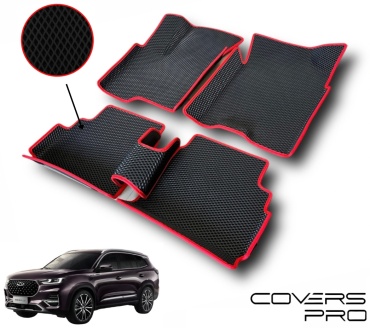 COVERSPRO 8PROBLRED Chery Tiggo 8 Pro 2020-2024 красный, черный