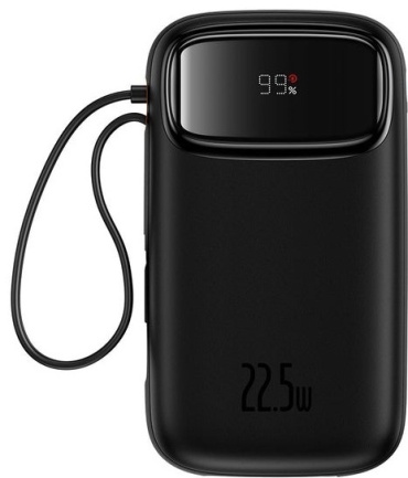 Внешний аккумулятор Baseus Qpow2 2C+L+U 22.5W P10055003113-00 10000 мАч черный