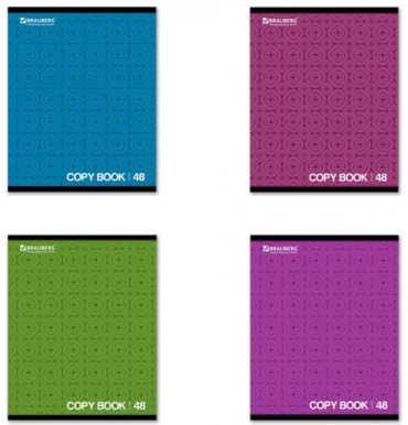 Общая тетрадь Brauberg 402043, 48 л, А5, клетка, мягкая обложка, 1 шт