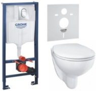 Grohe унитаз с инсталляцией 36500000 Bau Ceramic, санкерамика