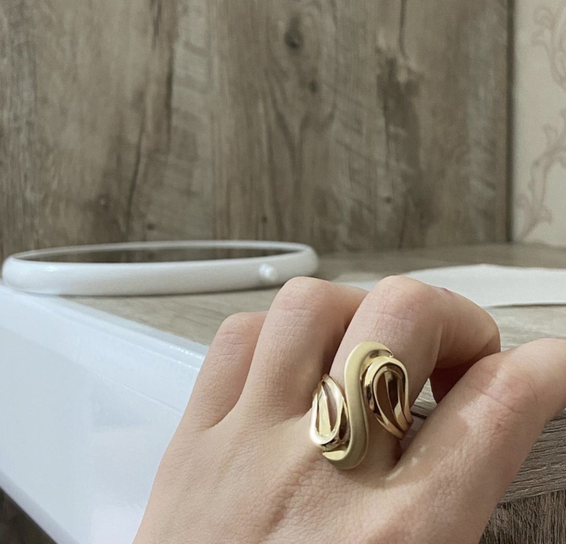 Ali Gold 6991 размер 18 вес 2.55 г золото, без вставок