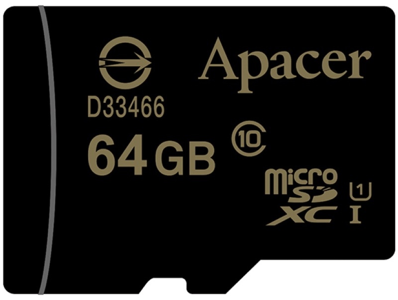Карта памяти Apacer AP64GMCSX10U1-R 64 Гб