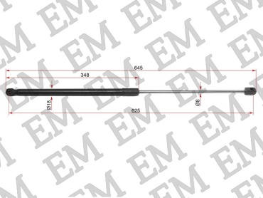 EM E-53450-06170-M для Toyota Camry 2017-2021 черный