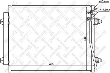 Stellox радиатор кондиционера 10-45164-SX