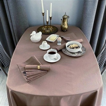 Скатерть With love A.B. 170x130 см, хлопок, дак, 1 шт