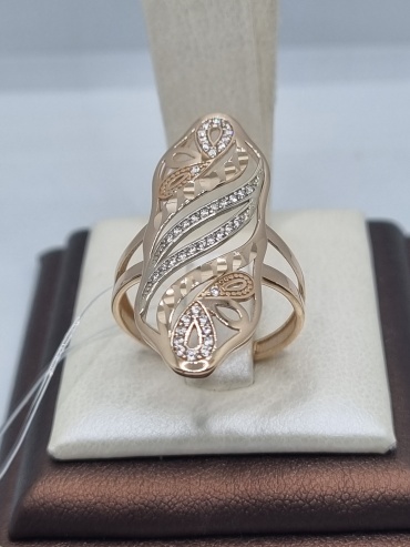Zhanar Gold ZHA84_20 размер 18.5 вес 2.95 г золото, фианит