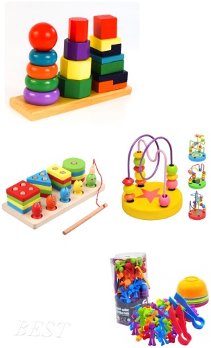 Развивающие деревянные игрушки ZERDE STORE 00088, мультиколор