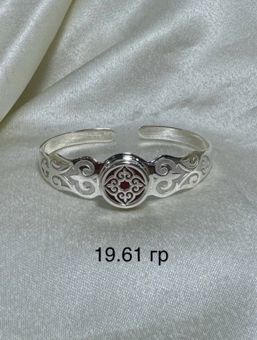 Серебро России 571679740 длина 20 см, вес 19.61 г серебро, плетение отсутствует