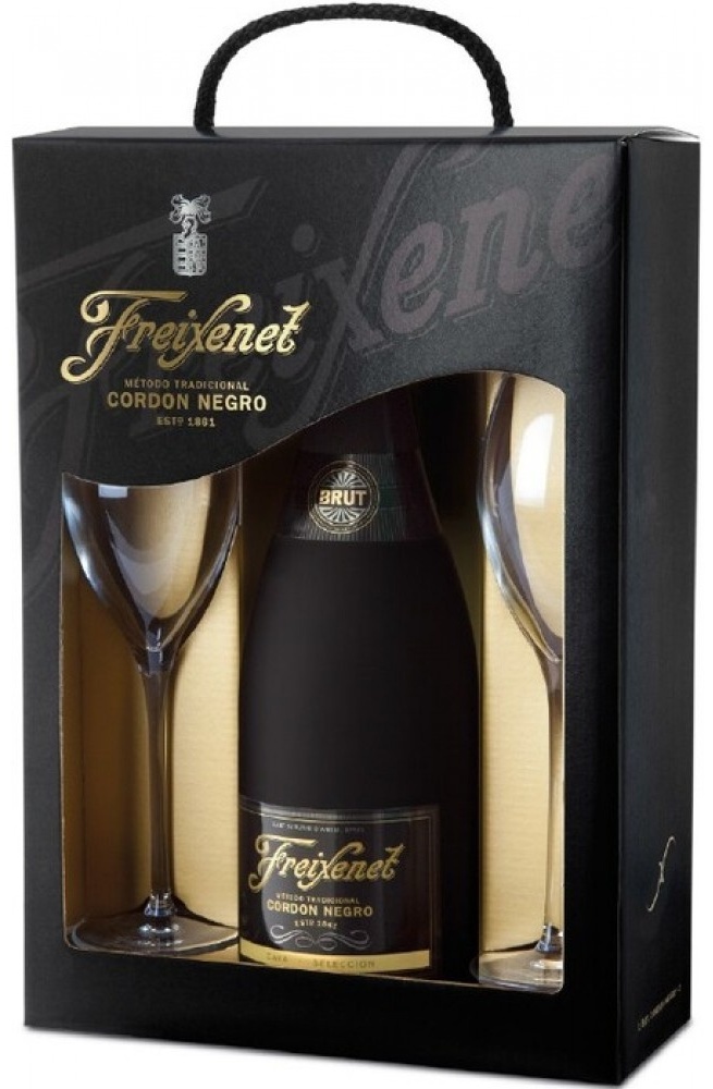 Подарочный набор Freixenet Cordon Negro Magic Moment игристое вино 11% 0.75 л