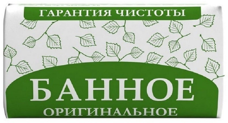 Кусковое мыло банное НМЖК Банное Оригинальное 180 г