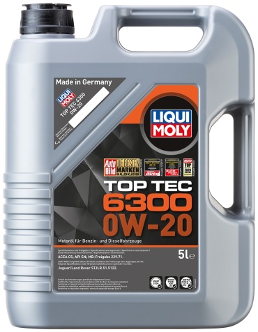 Синтетическое LIQUI MOLY TOP TEC 6300 0W-20 5 л