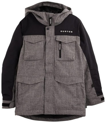 Burton  куртка сноубордическая детская Boys Covert/20537102020/S, bog heather-true black
