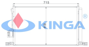Kinga радиатор кондиционера 86053